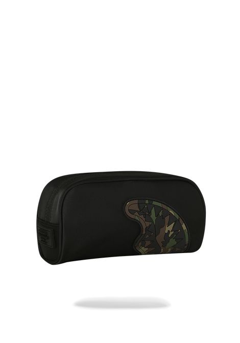 Astuccio con stampa SPRAYGROUND | 910B9337NSZSHARK CENTRAL BLACK NYLON CAMO